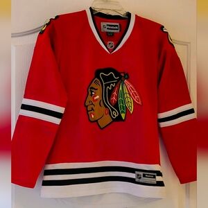 Chicago Blackhawks Hockey Shirt Jersey Reebok Women Size Medium Vintage